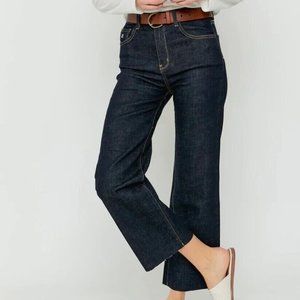 OLIVER LOGAN Aberdeen wide-leg crop jeans NWT Size 33 (14)